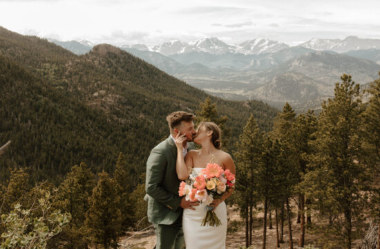 elopement portraits at lily lake