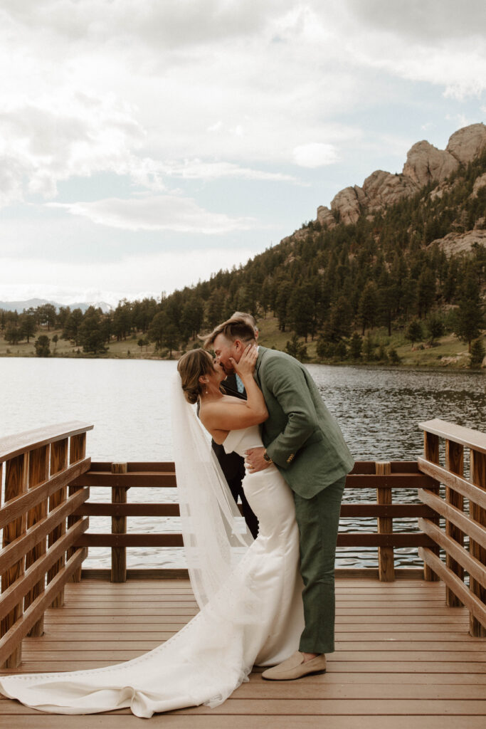 first kiss as husband and wife 
