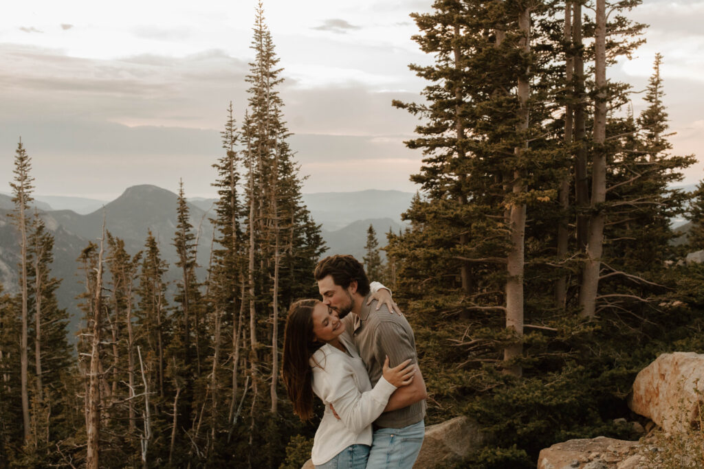 couple dances and he kisses her cheek