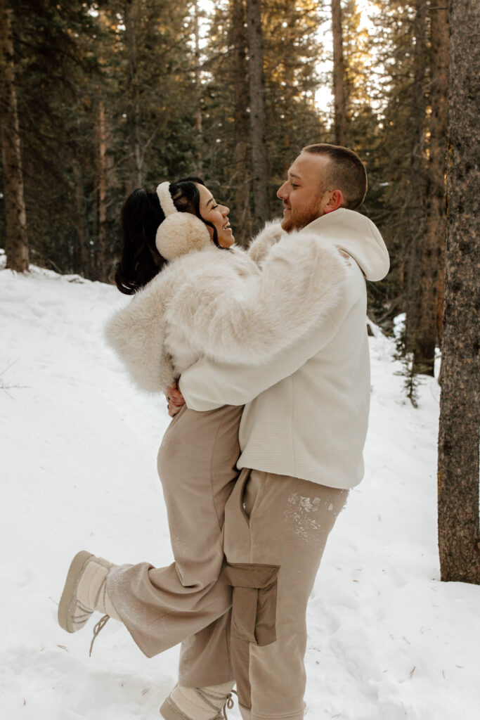 dancing in the snow in colorado