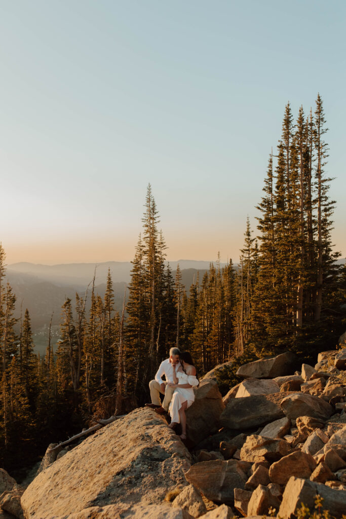 Rocky Mountain national park overlooks on trail ridge road engagement 