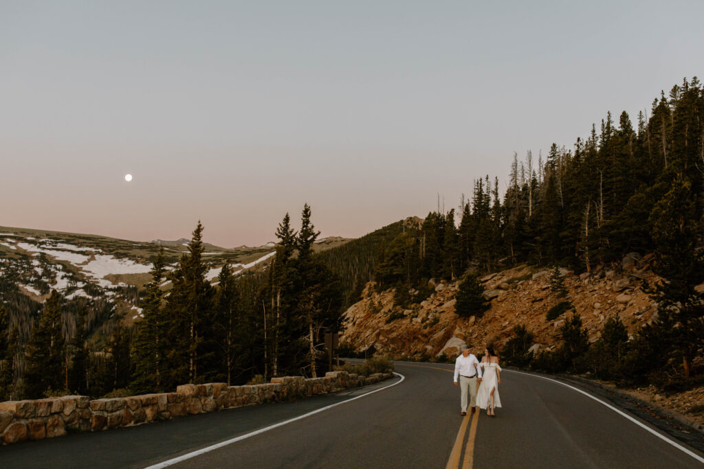 walking together on trail ridge road