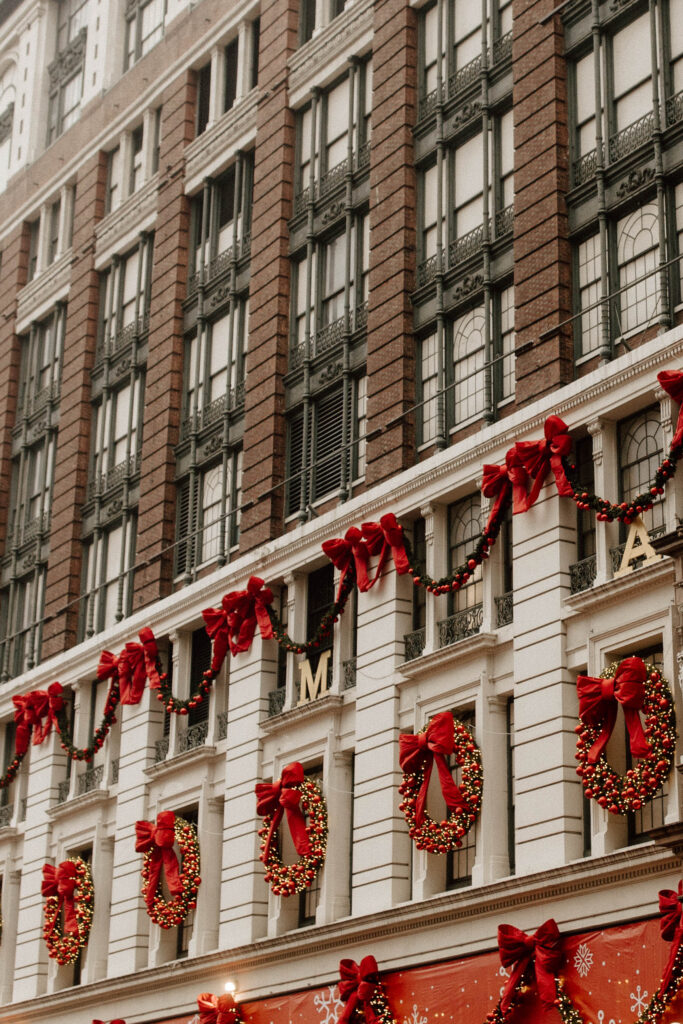 Macy's in NYC Christmas Decorations