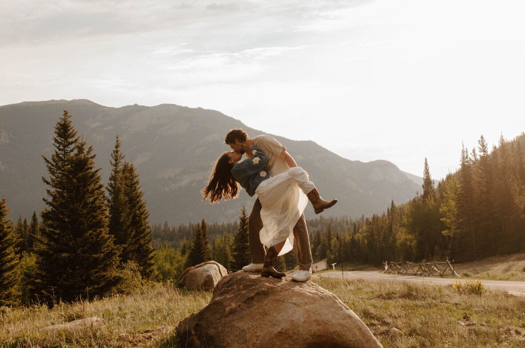 rocky mountain national park engagement photos