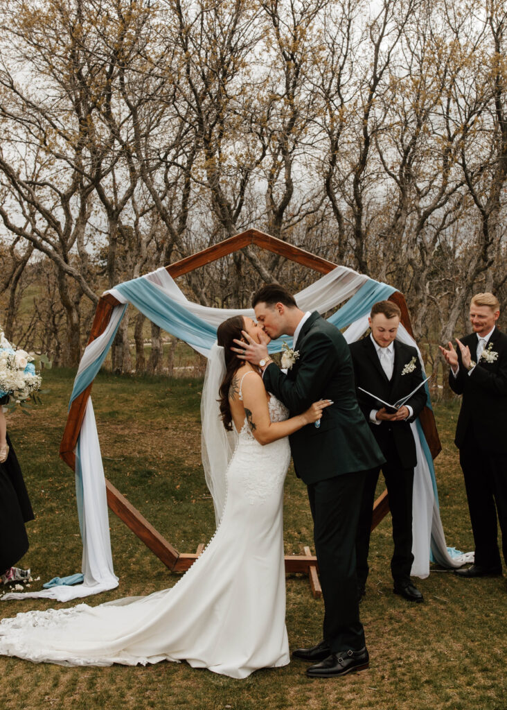 first kiss as husband and wife in colorado