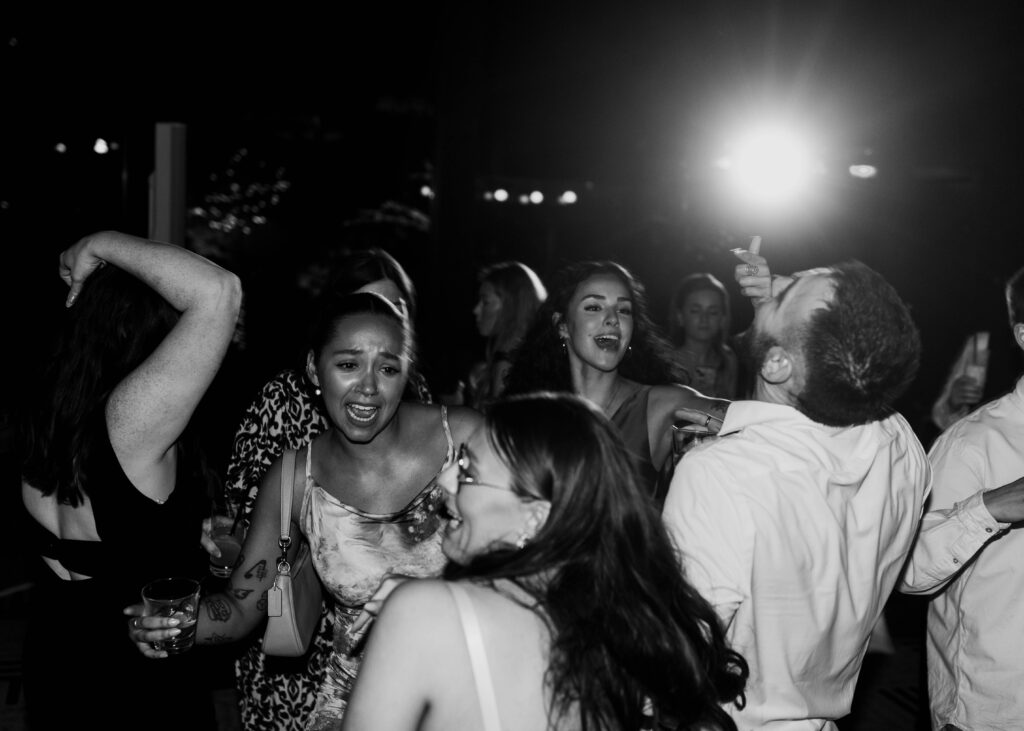 wedding reception dance floor in colorado