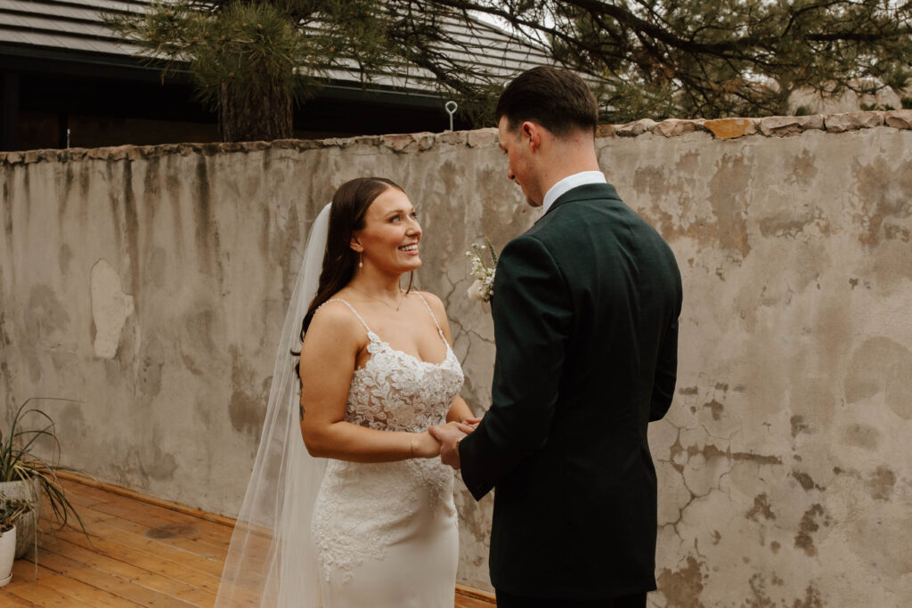 bride and groom portraits