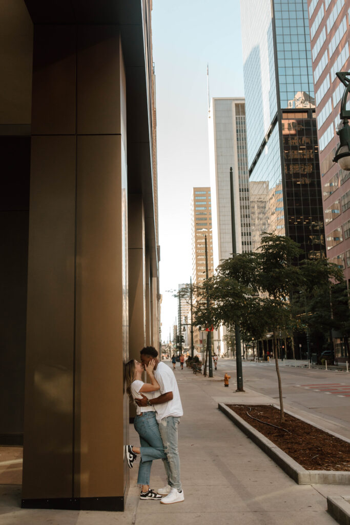 Denver engagement photos downtown ideas