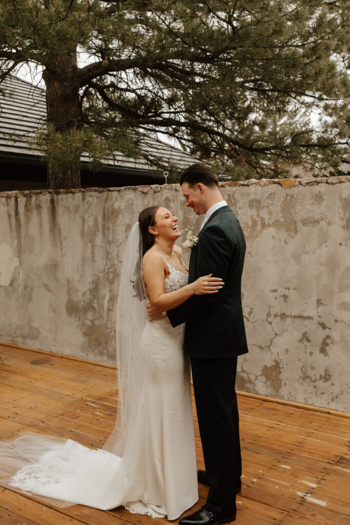 bride and groom portraits