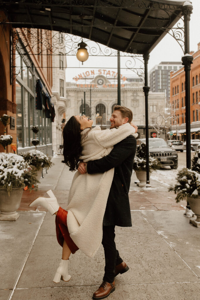 dancing in the city streets of downtown Denver colorado