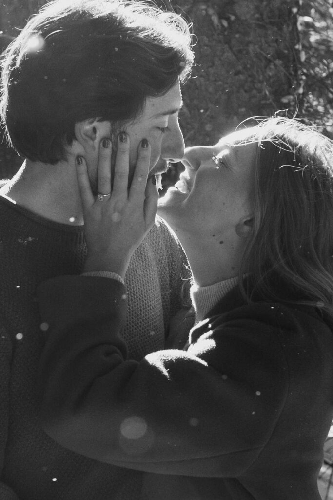 romantic engagement photos