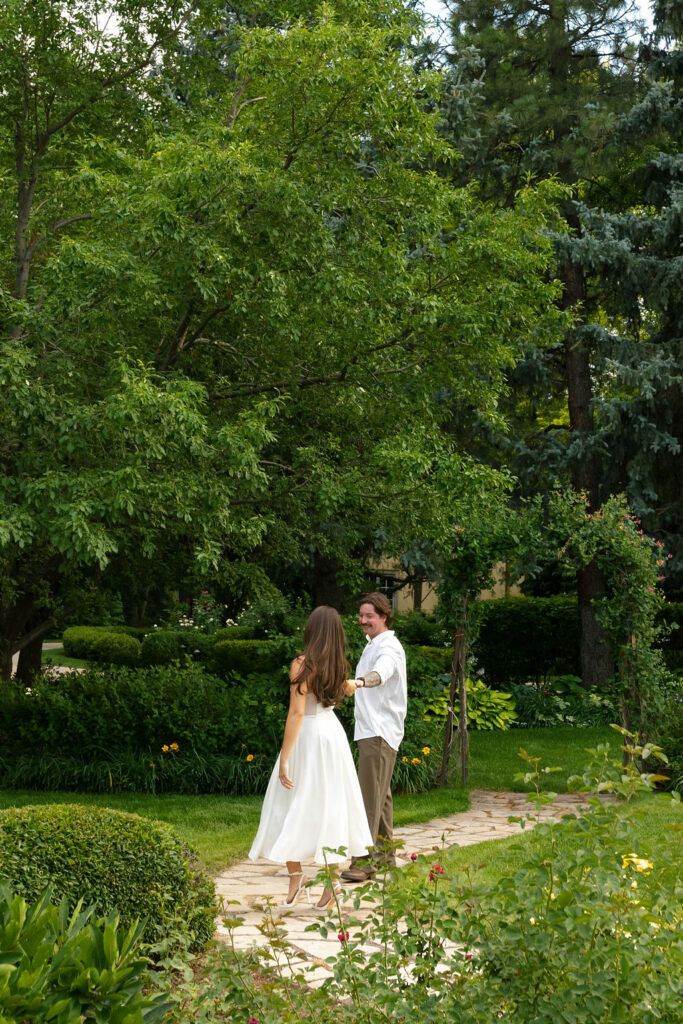 romantic engagement photos