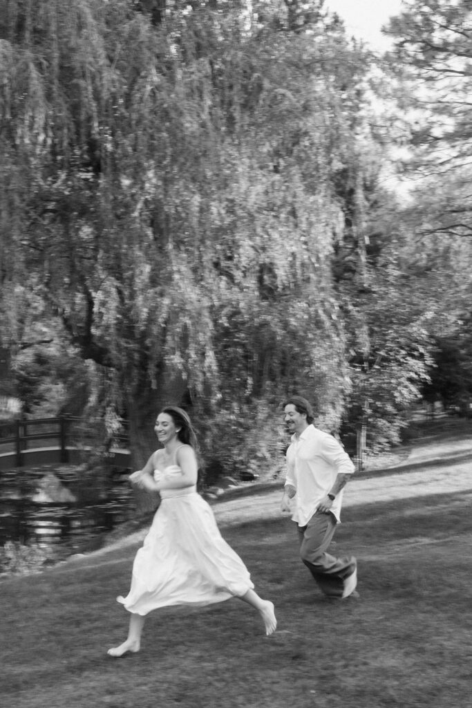 motion blurred engagement photos