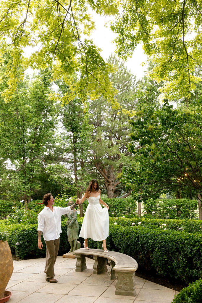garden wedding photography